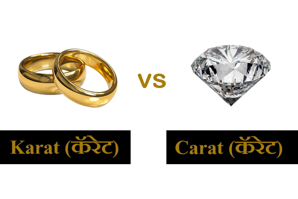 Difference Between Carat and Karat